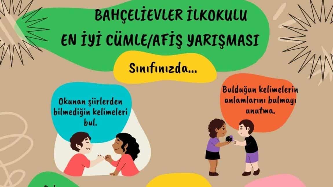 DİLİMİZ ZENGİNLİKLERİ PROJESİ EN İYİ CÜMLE/AFİŞ YARIŞMASI